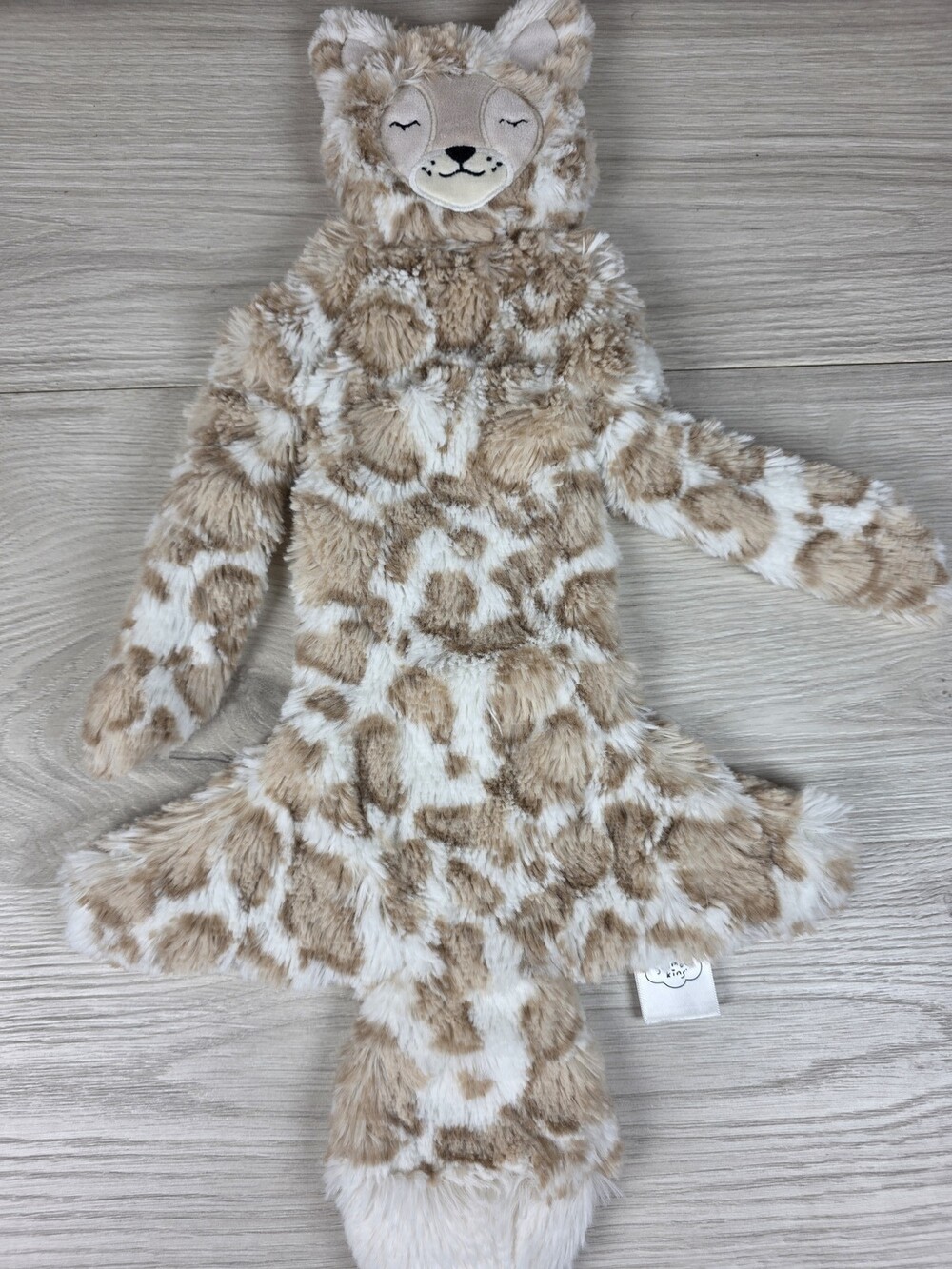 Slumberkins Plush Spotted Lynx Flat Animal Comfort Blanket Lovey Security SU8